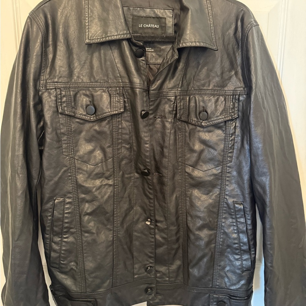 Le Chateau black pleather Jacket for Men